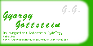 gyorgy gottstein business card